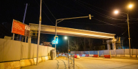 Надвижку пролетного строения будущего перехода выполнили в Люберцах - Телеканал ЛТВ