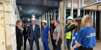 Монтаж внутренних перегородок и капремонт кровли начался в детской больнице МОЦОМД Люберец - Городской округ Люберцы