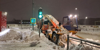 Более 100 тысяч кубометров снега собрали и вывезли с дорог в Люберцах с начала года - Телеканал ЛТВ